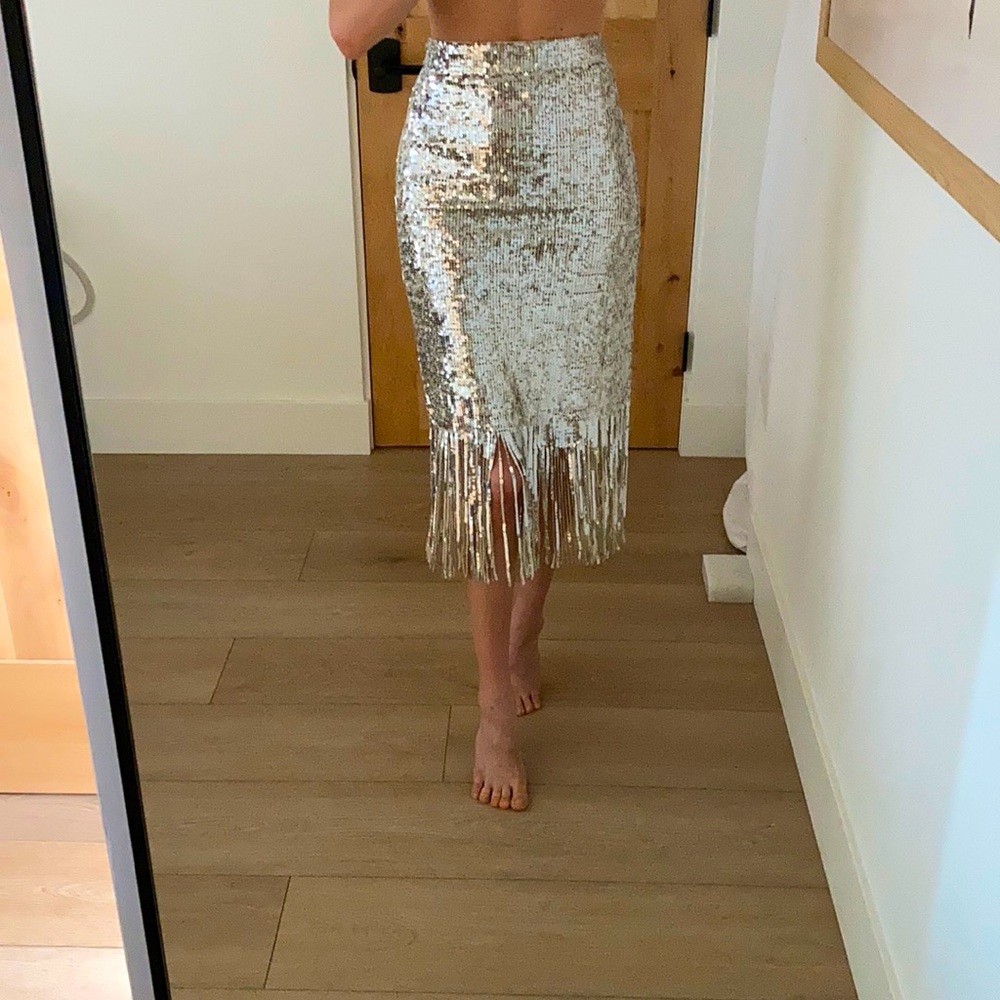 H&M sequin skirt